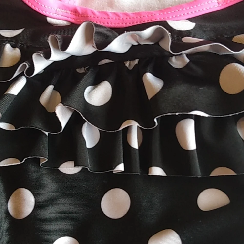 *Carter’s One-Piece Swimsuit‎ – Kids – Pink/Black – Size 18m